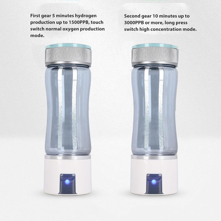 Tonysa Wasserstoff-Wasserflasche, 300 Ml, 3000 PPB Wasserstoff-Wasser-Ionisator, Tragbar für Zuhause