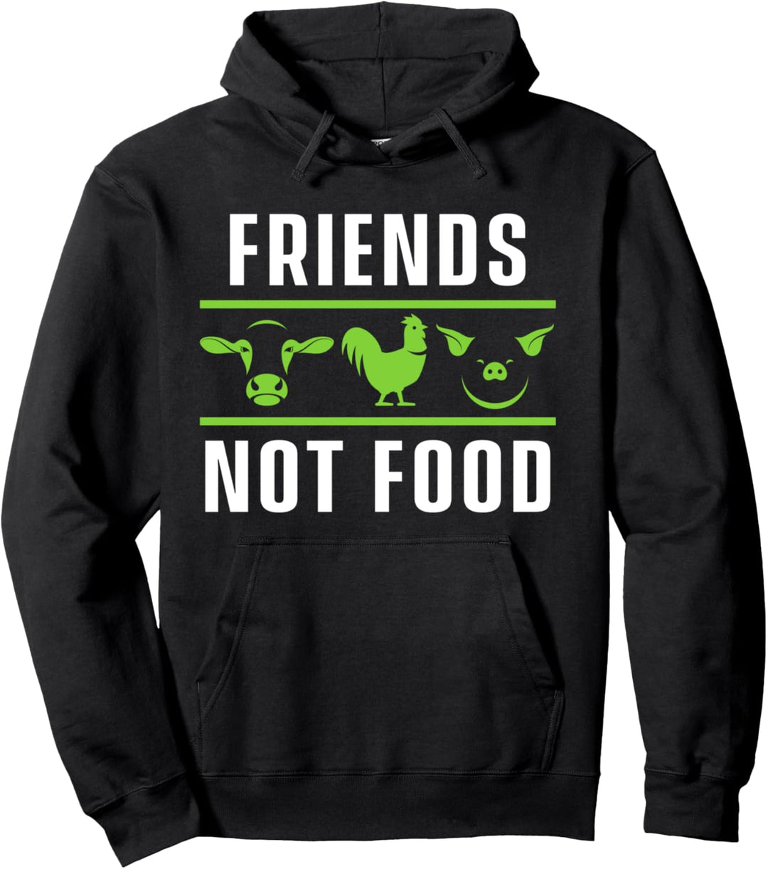 Freunde Sind Kein Essen Kuh Tiere Huhn Schwein Tier Haustier Pullover Hoodie
