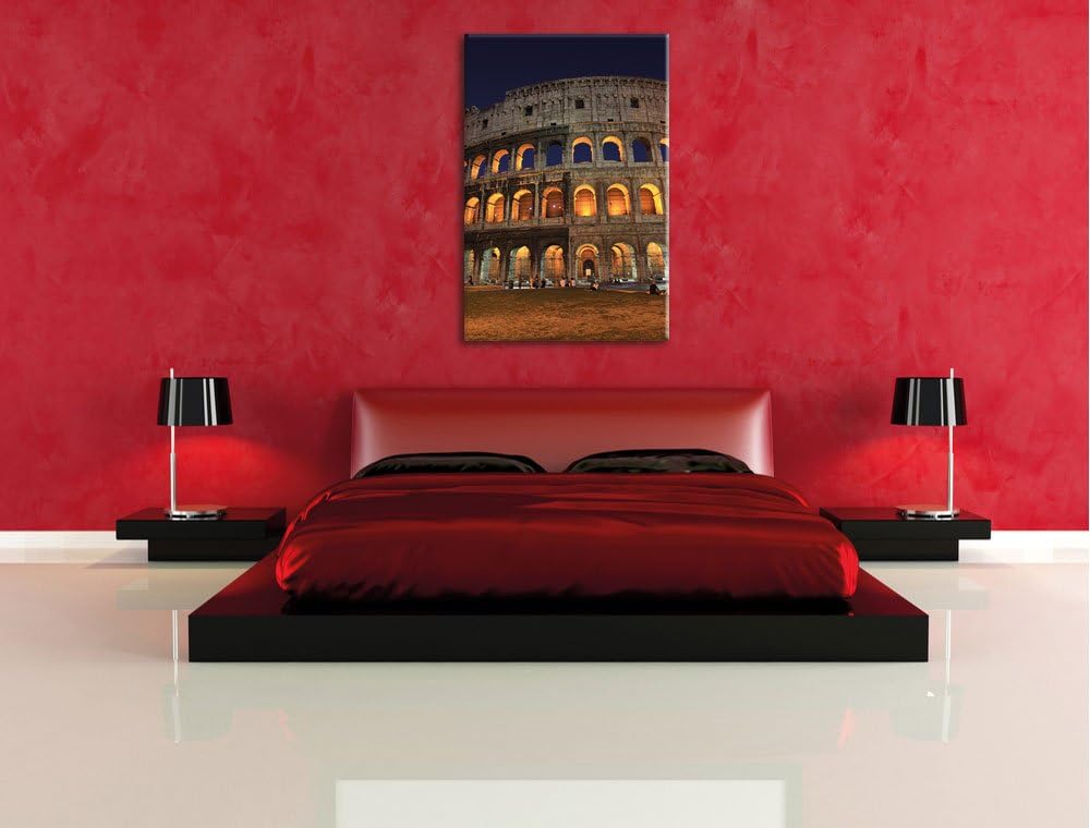 Pixxprint Colosseum in Rom Italien Italy als Leinwandbild/Grösse: 100x70 / Wandbild/Kunstdruck/ferti