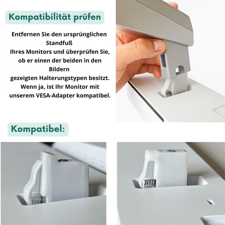 VESA-Adapter kompatibel mit HP-Monitoren: M22f, M24f, M24fd, M24fw, M24fwa, M27f, M27fe, M27fd, M27f