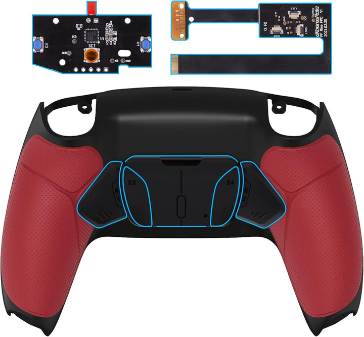 eXtremeRate Programmierbar RISE4 Remap Kit für ps5 Controller BDM-010/020,Remap Board&Rückplate Gehä