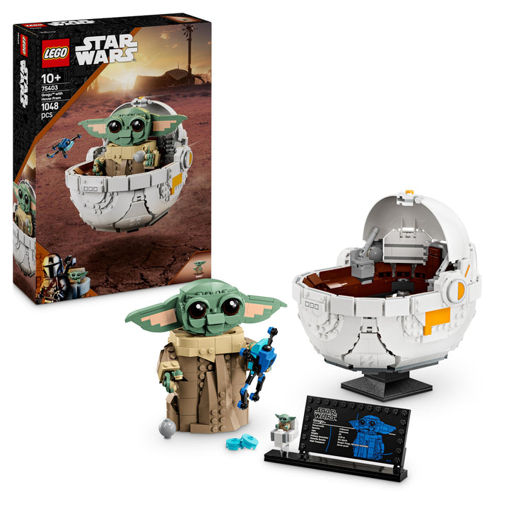 LEGO Star Wars 75403 Grogu in Seiner Repulsorwiege aus The Mandalorian - Minifigur zum Sammeln - Mod