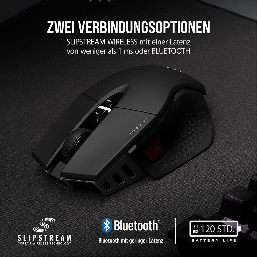 CORSAIR M65 RGB ULTRA WIRELESS Tunable FPS Gaming Mouse - 26.000 DPI - Sub-1ms Wireless - Gewichtssy