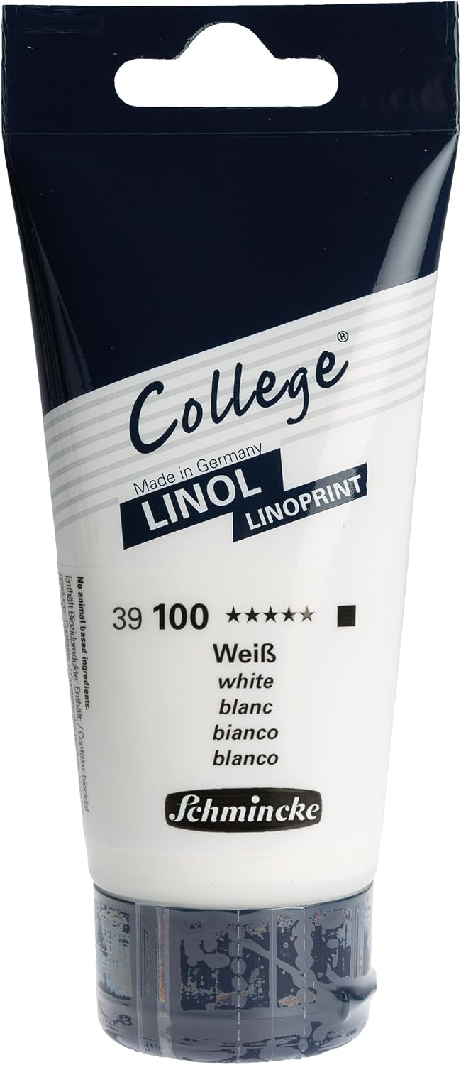 Schmincke College Linol, Linoldruckset mit 5 x 75 ml Tuben, 84 005 097