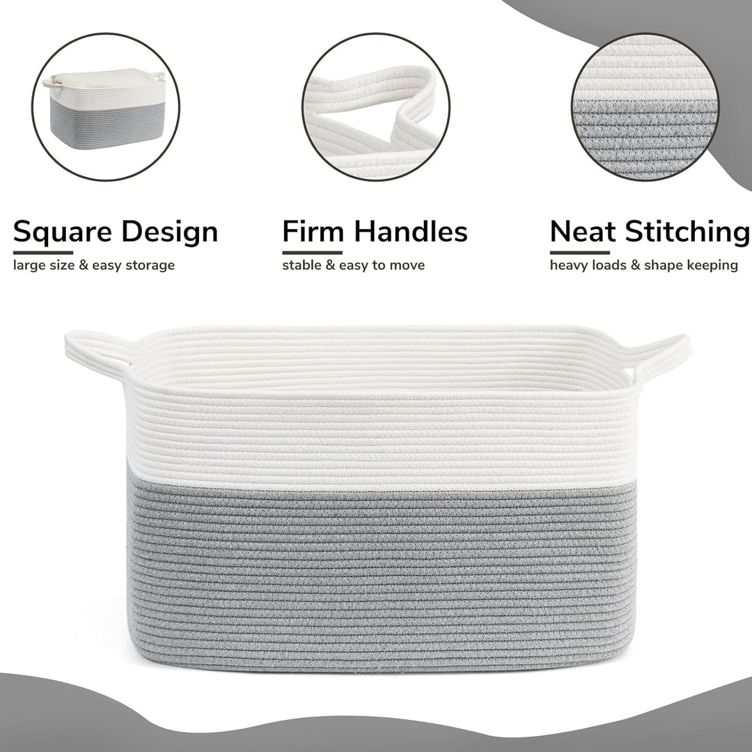 TIMEYARD Wäschekorb, Wäschesammler, Aufbewahrungskorb, Faltbarer Wäschekorb, Square Laundry Baskets,
