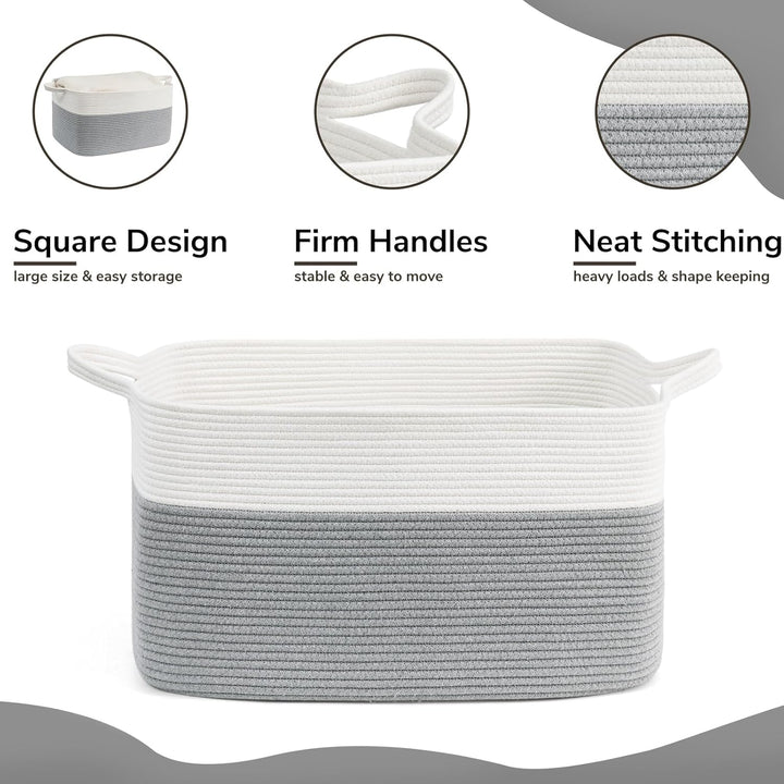 TIMEYARD Wäschekorb, Wäschesammler, Aufbewahrungskorb, Faltbarer Wäschekorb, Square Laundry Baskets,