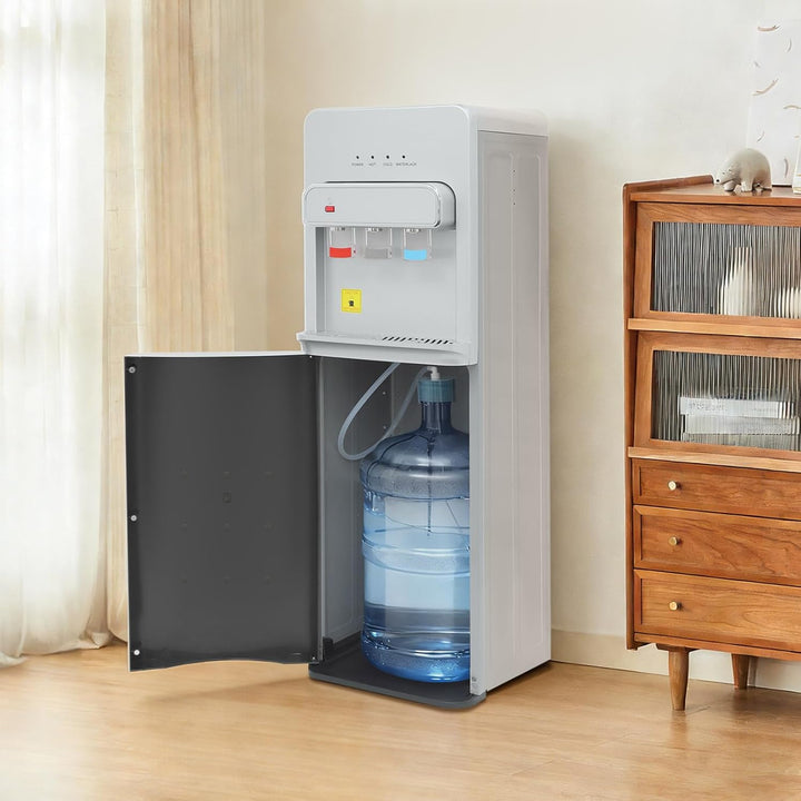 550W Bodenstehender Wasserspender mit Bodenbeladung, Kalt Heiss Doppelfunktion Elektrisch Heisswasse