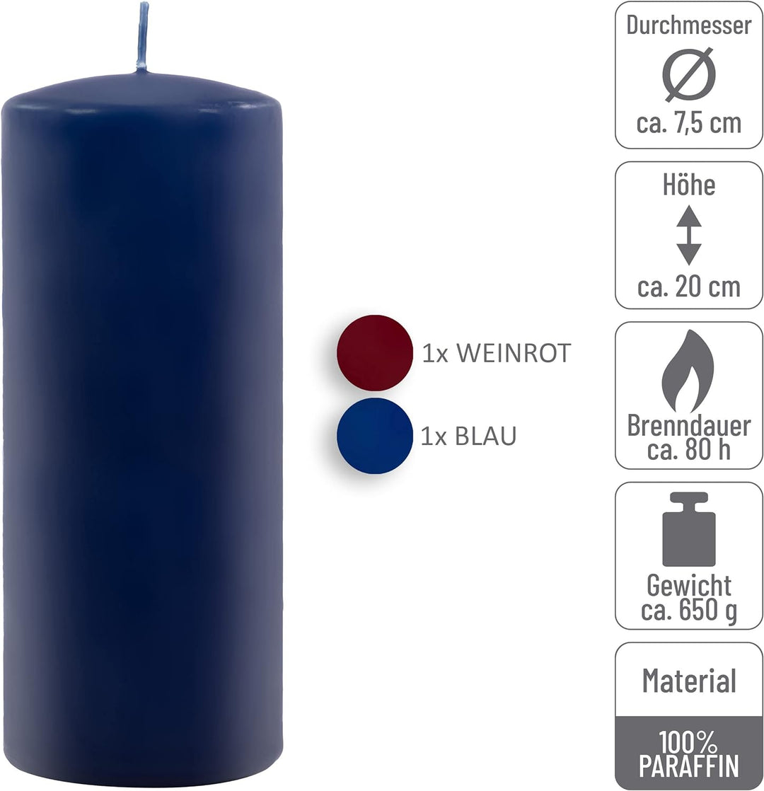 Stumpenkerzen 6kg Set bis 19 Stück getaucht Farbmix gemischt mehrfarbig verschiedene Grössen Stumpen