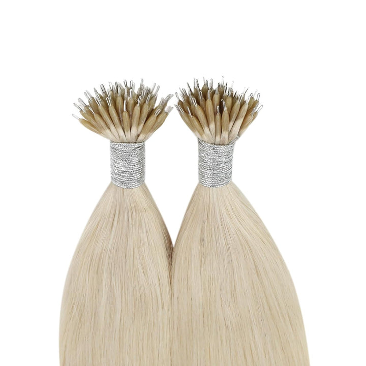 YoungSee Nanoring Extensions Echthaar Blond 60 cm Nanoring Extensions Blond Extensions Echthaar Nano