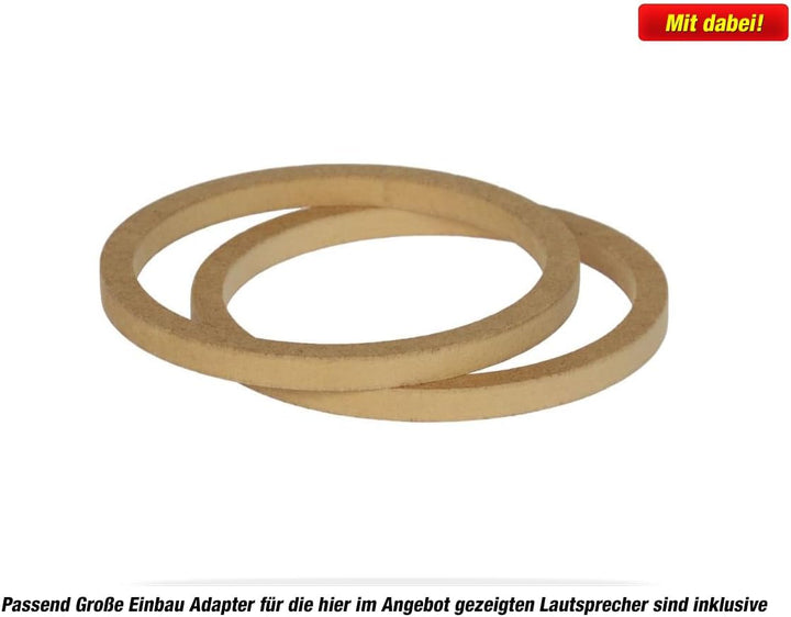 Mediadox Front/Heck 16,5cm/10cm Auto Lautsprecher/Boxen/Speaker Komplett-Set von JVC kompatibel für