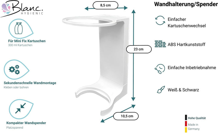 SET – Feuchttuch aus der Flasche 2 × 300 ml + 2 × Wandhalterung | Intim Reinigungs- & Pflegeschaum f