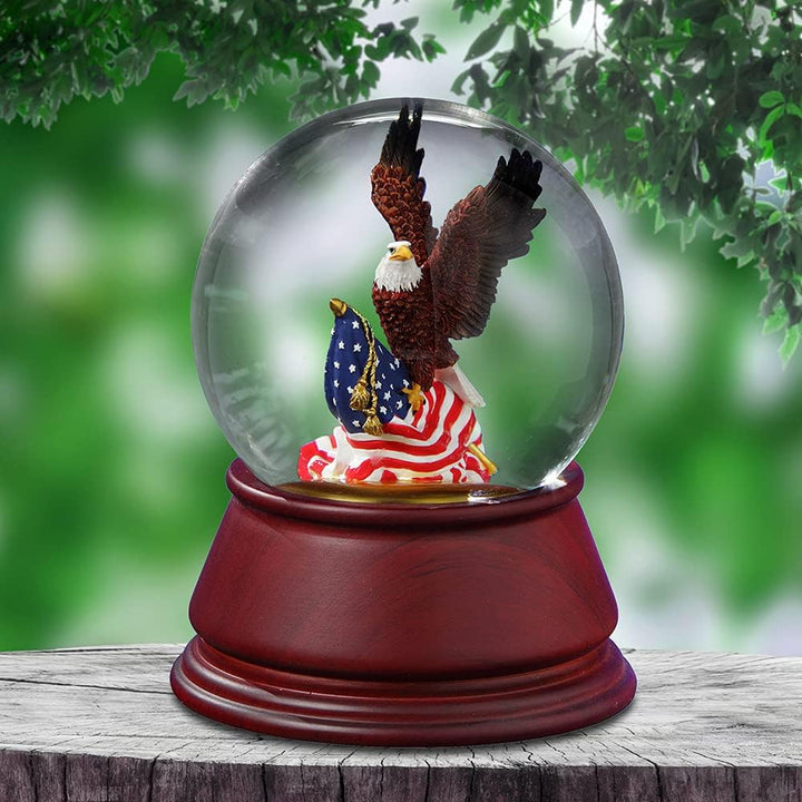 The San Francisco Music Box Company American Eagle Musik-Wasserkugel