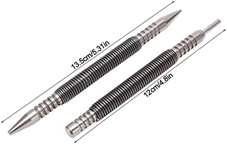 Federbelastetes Design Kohlenstoffstahl Material 3500PSI Impact Dual Head Nail Setter Pin Set, 2pcs