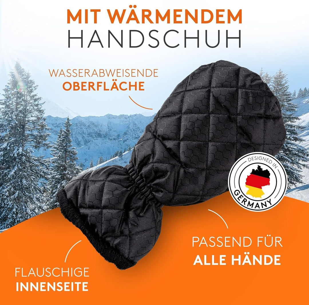 Eiskratzer Auto - Wärmender Scheibenkratzer mit Handschuh Auto - Ultra schneller Auto Eiskratzer - I