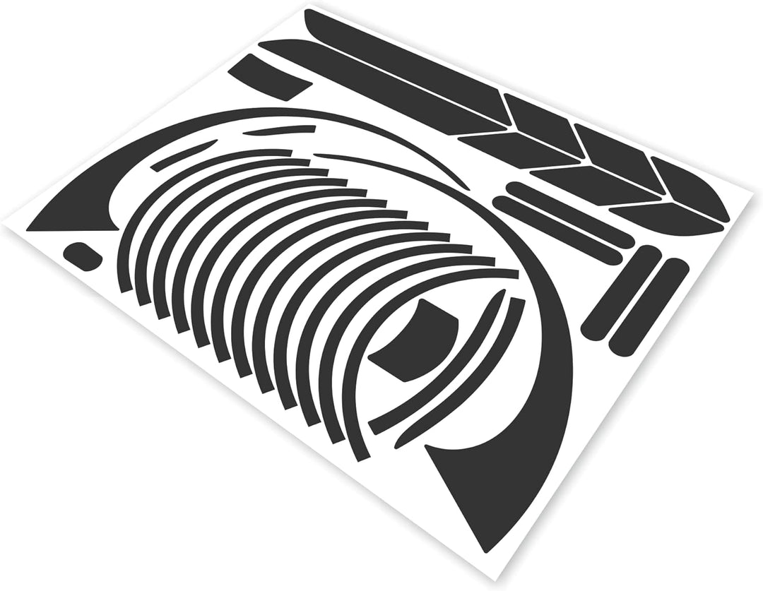 m2medien Aufkleber-Set/Sticker Set - 25-teilig auf 34x22cm Bogen geeignet für Segway Ninebot Max g30