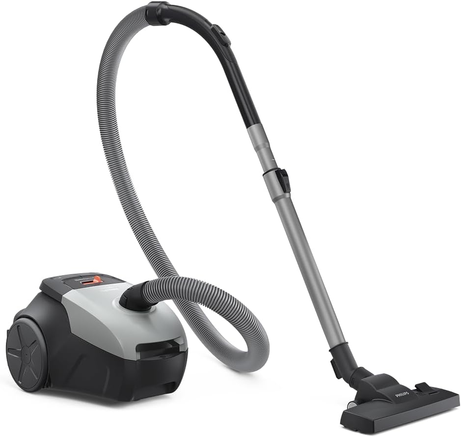 Philips Series 2000 Bodenstaubsauger mit Beutel – Kompakt & Leicht, 800W Motor, HEPA-Filter fängt 99
