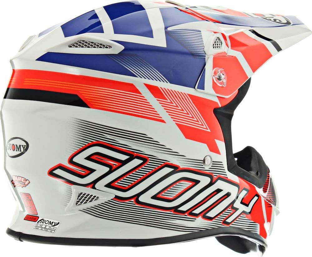 Suomy MX Jump Special Helm Rot Weiss Blau Einheitsgrösse, Einheitsgrösse