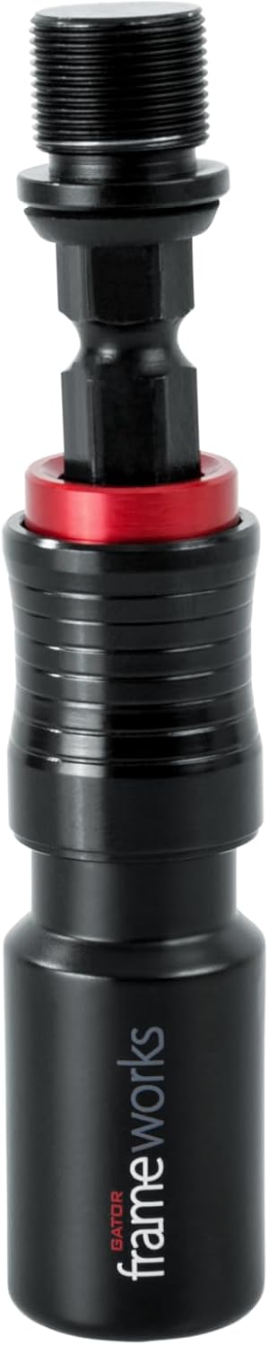 Gator Frameworks Mikrofon-Clip mit Schnellentriegelungsständer (GFW-MIC-QRTOP), Schwarz Schnellspann