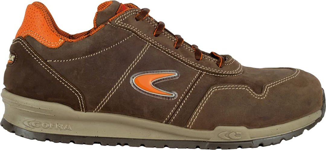 Cofra 78500-000.W37 YASHIN S3 SRC Sicherheitsschuhe, Braun/Orange, Grösse 37 37 EU, 37 EU