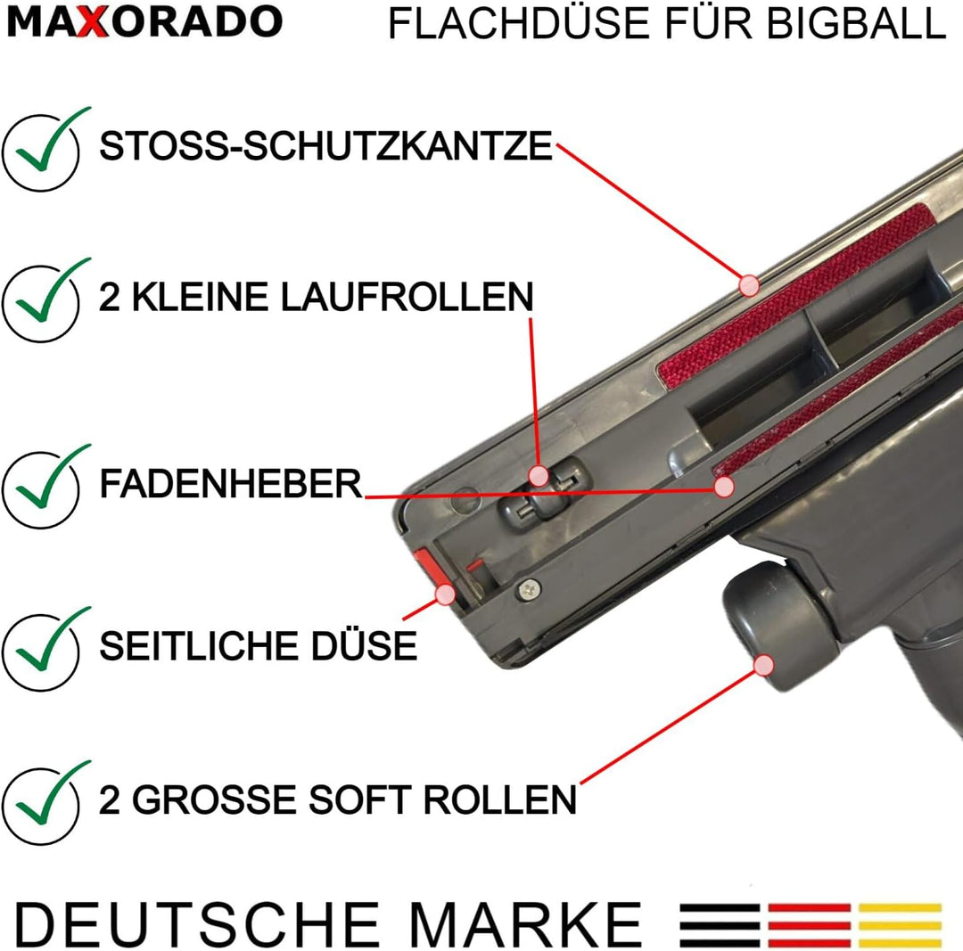 Flachedüse Flache Düse Bodendüse für Dyson Big Ball 1 2 Cinetic CY22 CY23 flach Ersatzteil Staubsaug