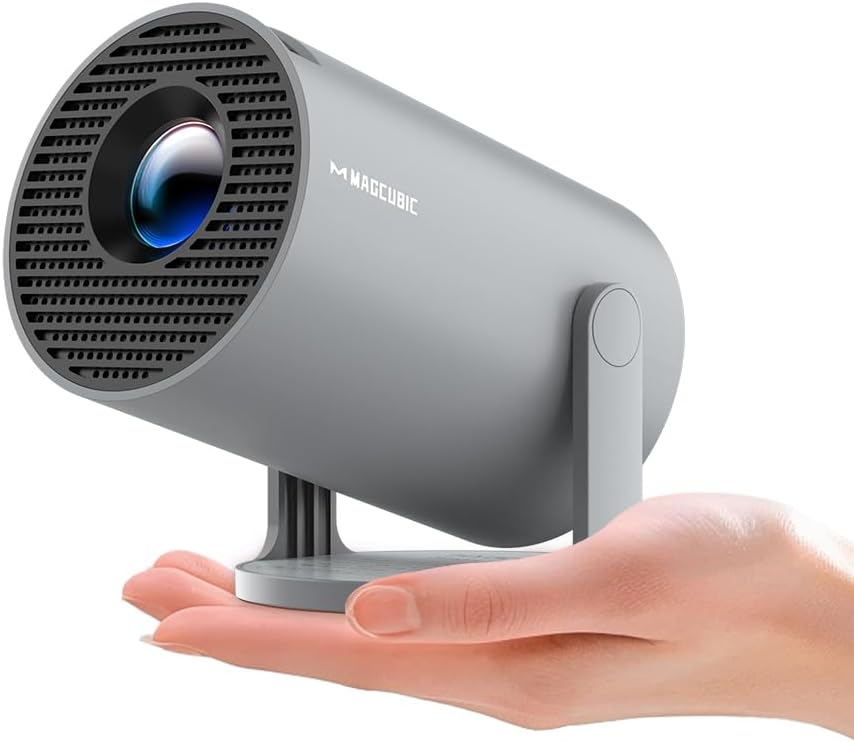 Mini Beamer 4K Unterstützt Android 11, Smart Projector 5G WiFi 6 BT 5.4, Mini Projektor Full HD 1080