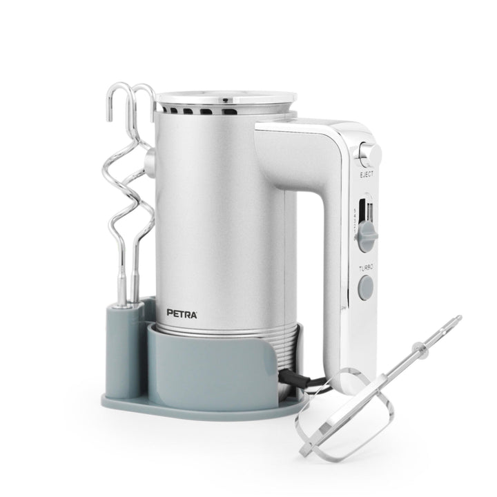 Petra PT5250VDEEU10 Handmixer mit Aufbewahrungshalterung - elektrischer Handrührer Schneebesen mit 5