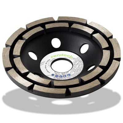 2x Profi Diamant Schleiftopf 125 mm für Beton, Stein, Fliesenkleber uvm. - Beton Schleifscheibe 125m