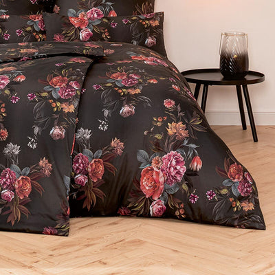 ESTELLA Mako-Satin Bettwäsche Joyce anthrazit 135x200 cm + 80x80 cm + 40x80 cm, 135x200 cm + 80x80 c