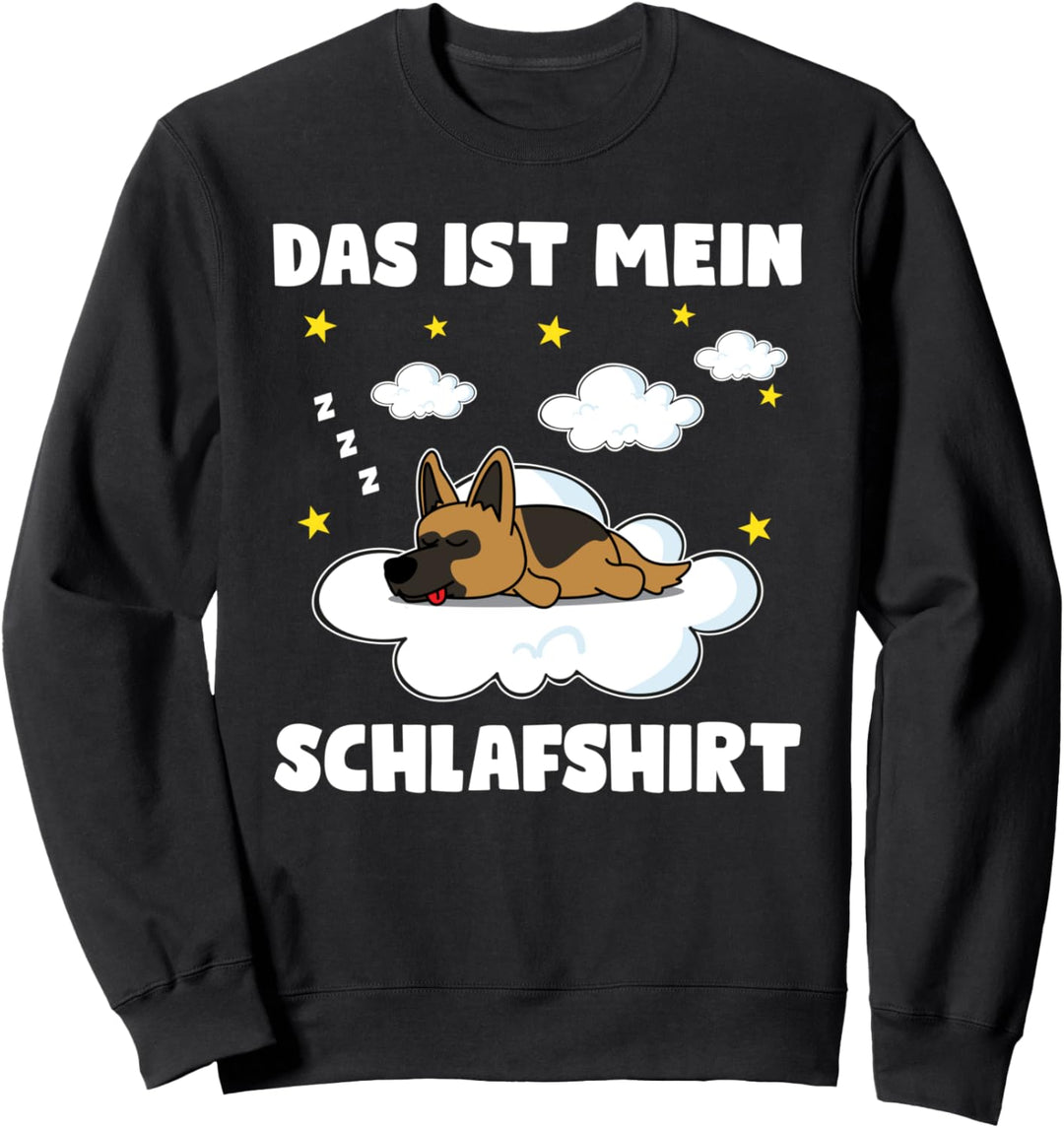 Das ist mein Schlafshirt Schlafanzug Deutscher Schäferhund Sweatshirt