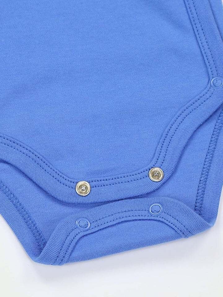 TupTam Baby Unisex Langarm Wickelbody Print/Uni 5er Pack 56 Junge 6, 56 Junge 6