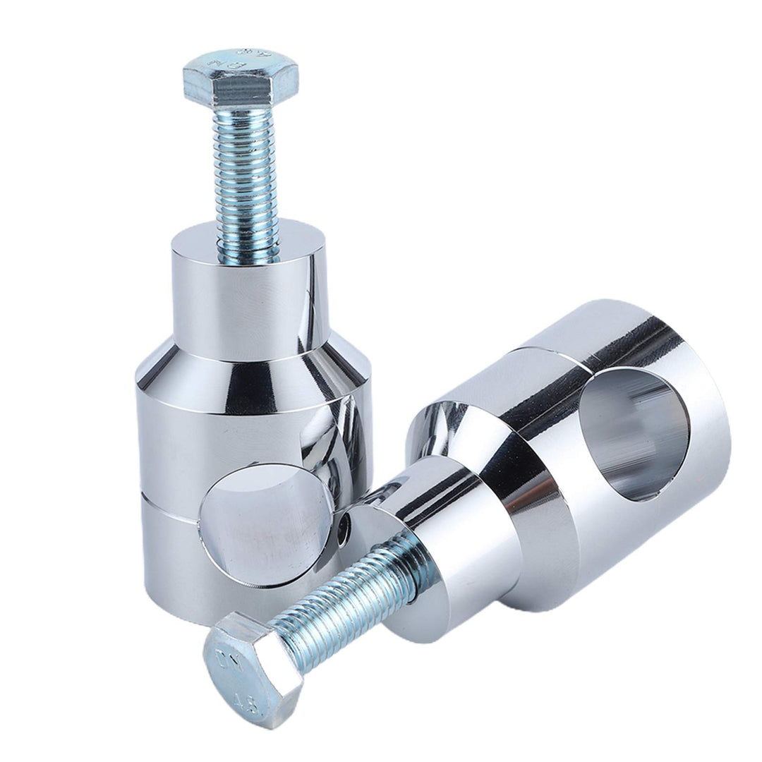 KIMISS 25 mm Lenkerklemme, Universal Circular Motorcycle Lenker Riser Bracket Mount Clamp(Verchromun