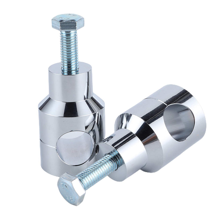 KIMISS 25 mm Lenkerklemme, Universal Circular Motorcycle Lenker Riser Bracket Mount Clamp(Verchromun