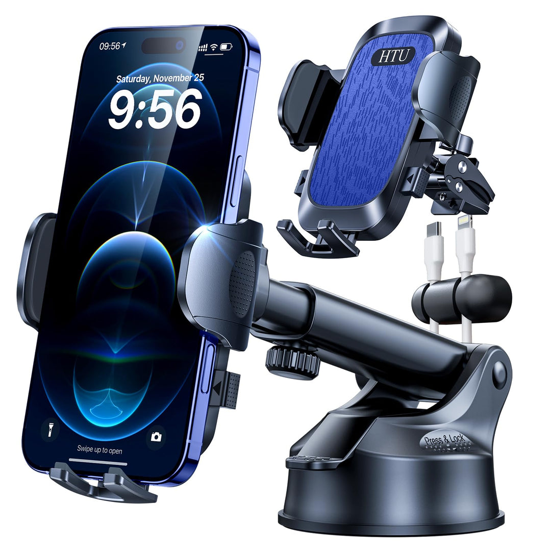 HTU 2026【Militär-Klasse】 Handyhalterung Auto【Stärkste Saugnapf & Lüftung】 4 in 1 Handy Halterung Aut