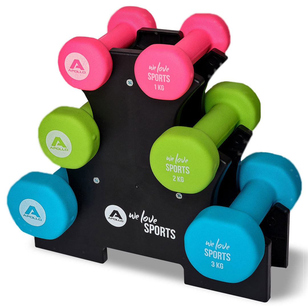 Apollo Hantel Set Kurzhantel | 2 Hanteln | 2er Hantelset | Gewichte für Krafttraining | Kurzhanteln