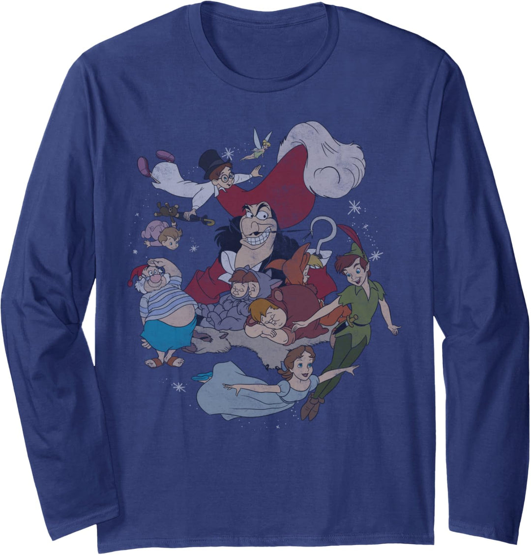 Disney Peter Pan Group Shot Faded Portrait C1 Langarmshirt
