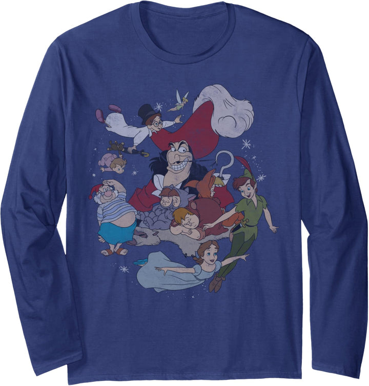 Disney Peter Pan Group Shot Faded Portrait C1 Langarmshirt