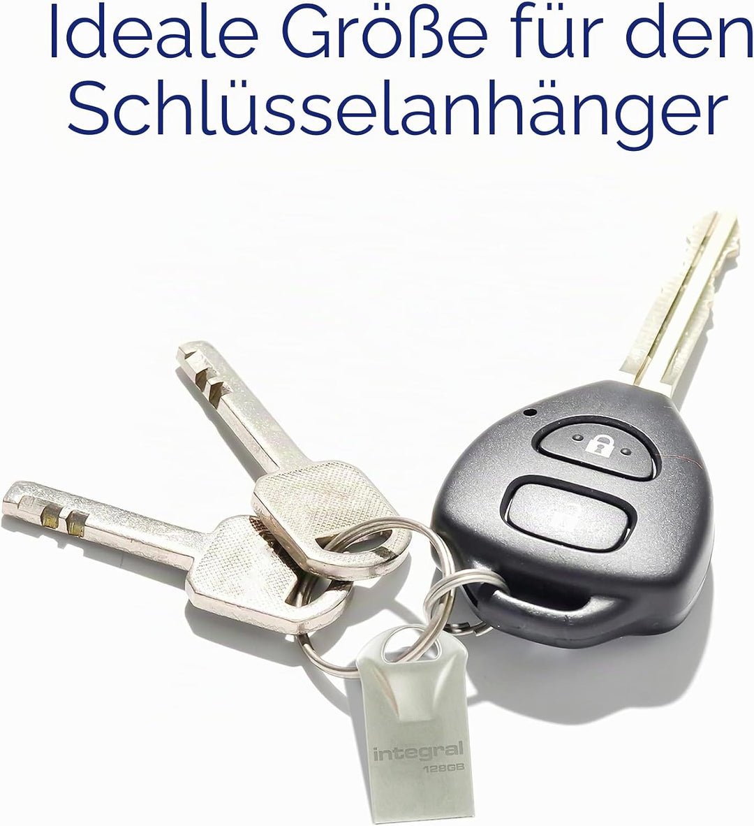 Integral 128GB USB-Speicher 3.2 Gen 1 Flash-Laufwerk Fusion mit Metallgehäuse, bis zu 110MB/s Fusion
