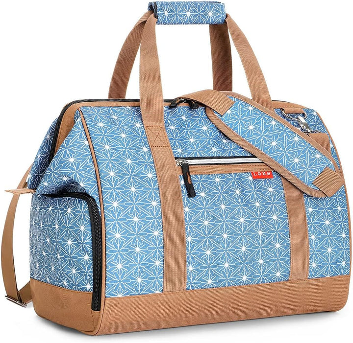 Lekesky Kleine Reisetasche Weekender Damen, Sporttasche mit Schuhfach, Grosses Öffnungsdesign, 33L f