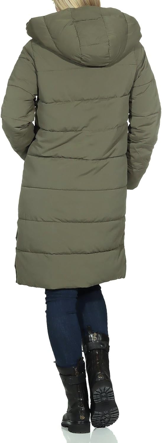 Hailys Damen Steppmantel Ca44rlotta mit Kapuze S khaki, S khaki