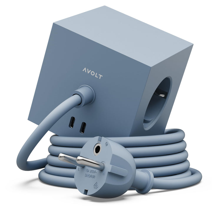 Avolt Steckdosenleiste Wurfel USB C - Die Weltweit Ersten Designer-Steckdosenleisten - 3 Steckdosen