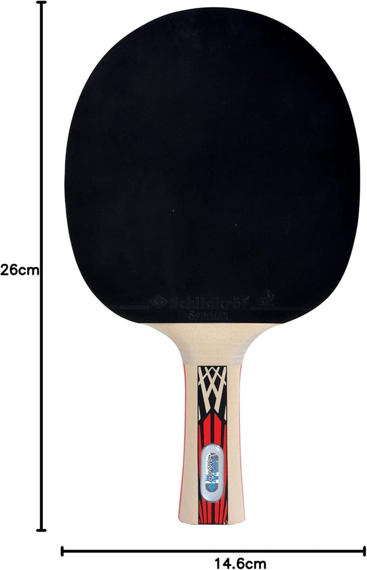 Donic-Schildkröt Tischtennisschläger Legends 900 FSC, AVS, PLS & Ergo-Griff, 2,1 mm Schwamm, FSC Hol