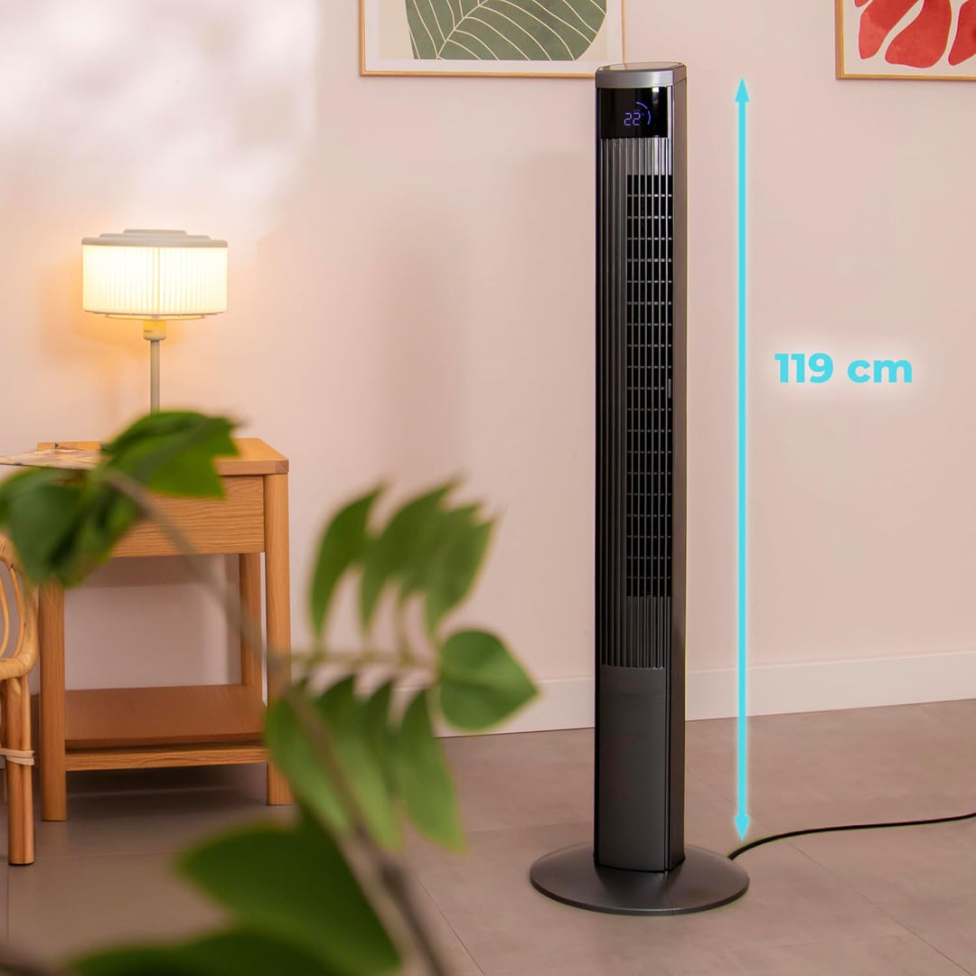 Cecotec - Turmventilatoren EnergySilence 9090 Skyline Ionic, 119 cm, 45W, Ionisator, LED Touch Scree