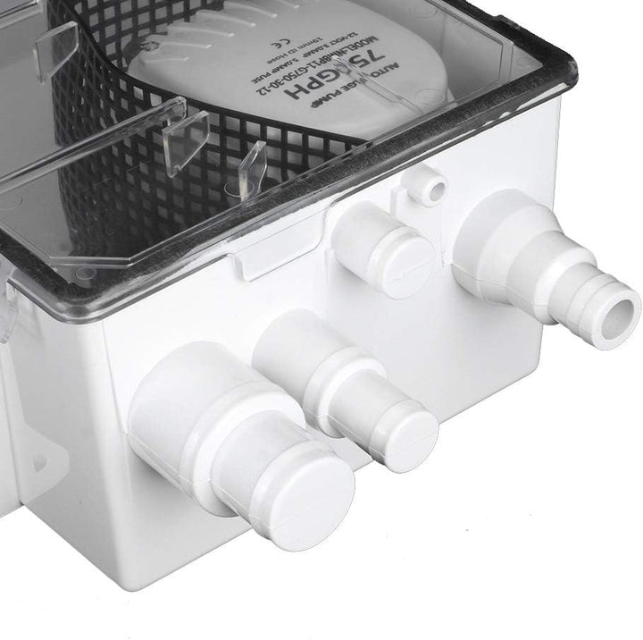 Multi Port Marine Duschwanne Pumpenentleerungssatz | Duschwannenpumpensystem Boot RV Bilge 12V 750GP