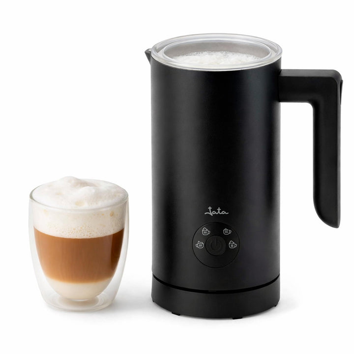 JATA JECL5501 Elektrischer Milchaufschäumer 5-in-1 mit Heizung, Warm- und Kaltschaum, 150 ml Aufschä