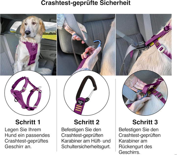 Kurgo Tru-Fit Hundegeschirr, Crash-Test-erprobtes Auto-Sicherheitsgurt, Für Hunde von 2 bis 5 kg, Gr