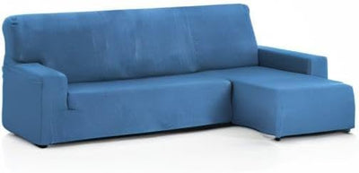 Martina Home - Sofabezug für Chaise Longue, Modell Túnez, Stoff, Blau (Azafata), kurzes Eckteil rech