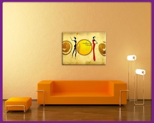 Bilderdepot24 Bild auf Leinwand | Afrikanische Frauen in 80x60 cm als Wandbild | Wand-deko Dekoratio