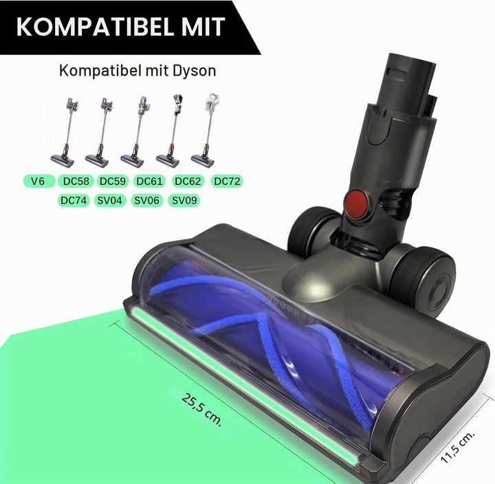 Elektrische Bürste kompatibel für Dyson V6 Animal V6 Fluffy DC58 DC59 DC61 DC62 DC74, Zubehör für Tu