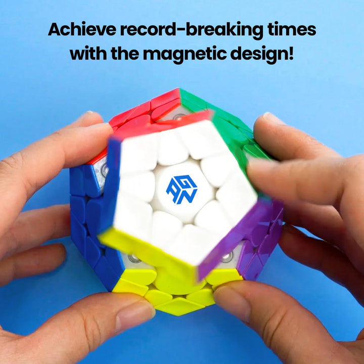 GAN Megaminx Zauberwürfel Maglev V2, Megamix Würfel mit 160 Magneten, Speed Cube Schnell &amp; Glattes &amp;