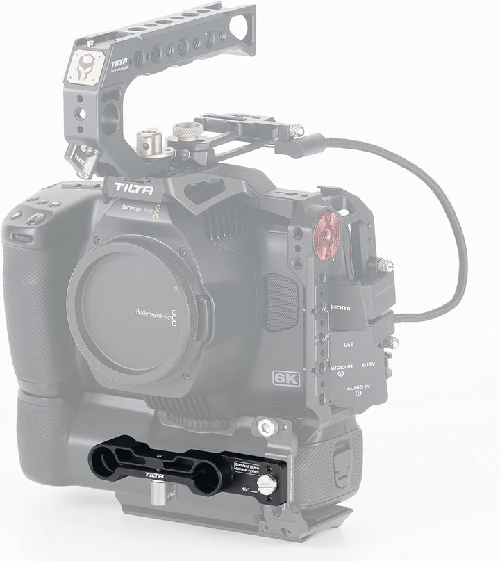Tilta 15 mm Rutenhalter kompatibel mit BMPCC 6K Pro – Schwarz TA-T11-RH-B, Schwarz